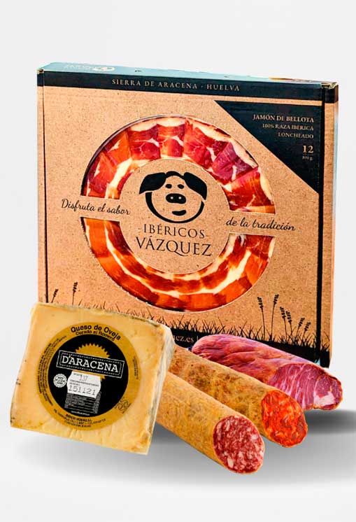 Lote jam&oacute;n ib&eacute;rico cortado y embutidos en oferta